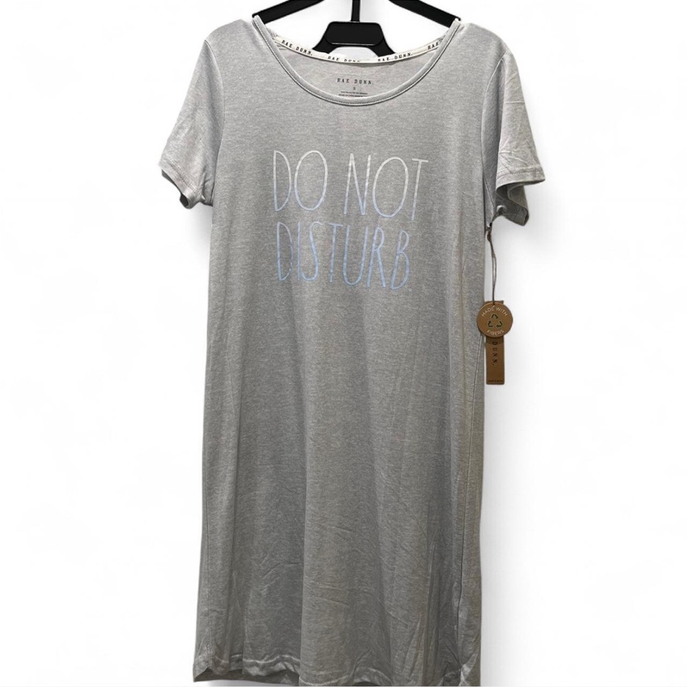 Rae Dunn Light Gray Pajama Dress